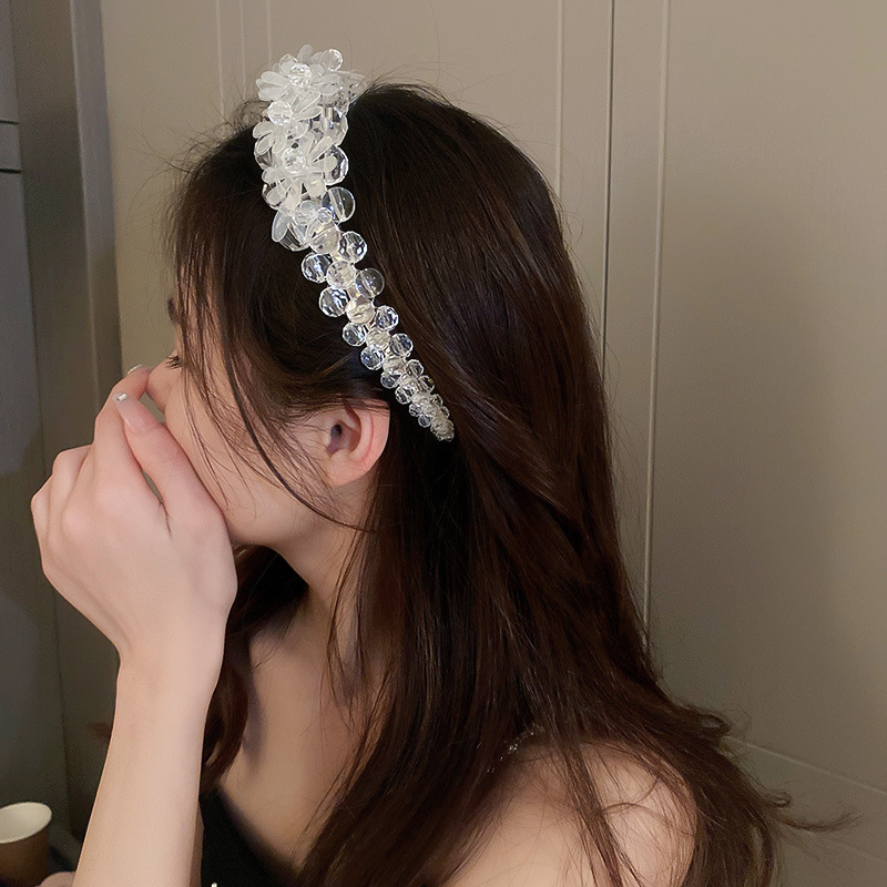 Parel Kristal Bloem Hoofdband Rococo Wind Kleine Verse Hoofdband Niche Gevoel Van Lente Super Fee Haar Accessoires