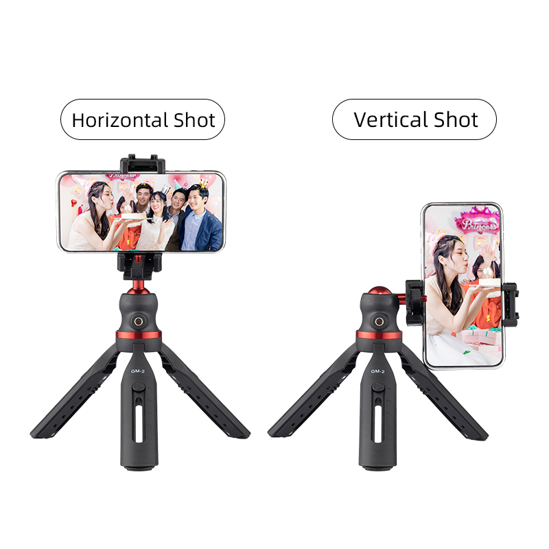 Mini treppiede per smartphone con supporti per telefono per fotocamera Treppiede in alluminio con testa per treppiede per fotocamera DSLR ILDC Videocamera Proiettore