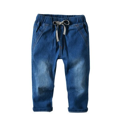 EAZII-Jeans de printemps automne pour filles | Vêtements en Denim décontracté és pour bébés filles, pantalons pour nourrissons: Elastic / 5