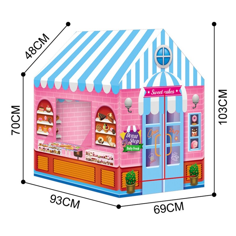 Tenda per bambini Princess Prince Play House bambini Playhouse Indoor portatile pieghevole Teepee tende giocattolo all'aperto per bambini