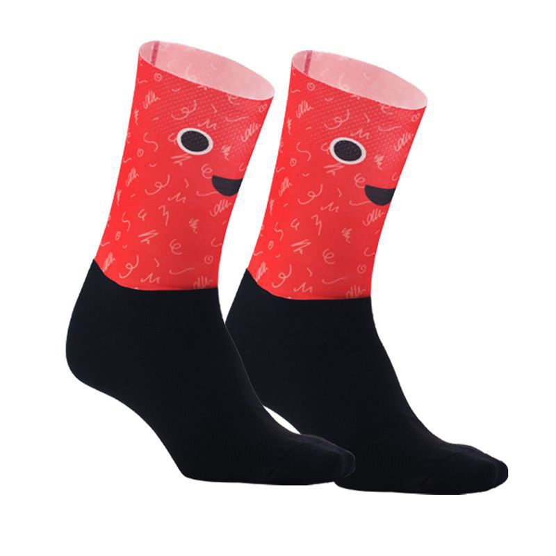 Professionelle Sport Pro Radfahren Socken Bequeme Straße Fahrrad Socken Männer Frauen Lustige Persönlichkeit Anti Slip Sport Socken