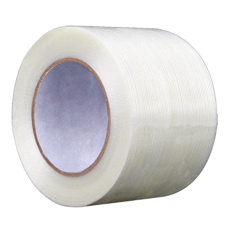 R9UA Extra Strong Crossweave Fibreglass Reinforced Filament Tape Heavy Duty Tear Resistant Packaging Sealing Packing Tape: 80L