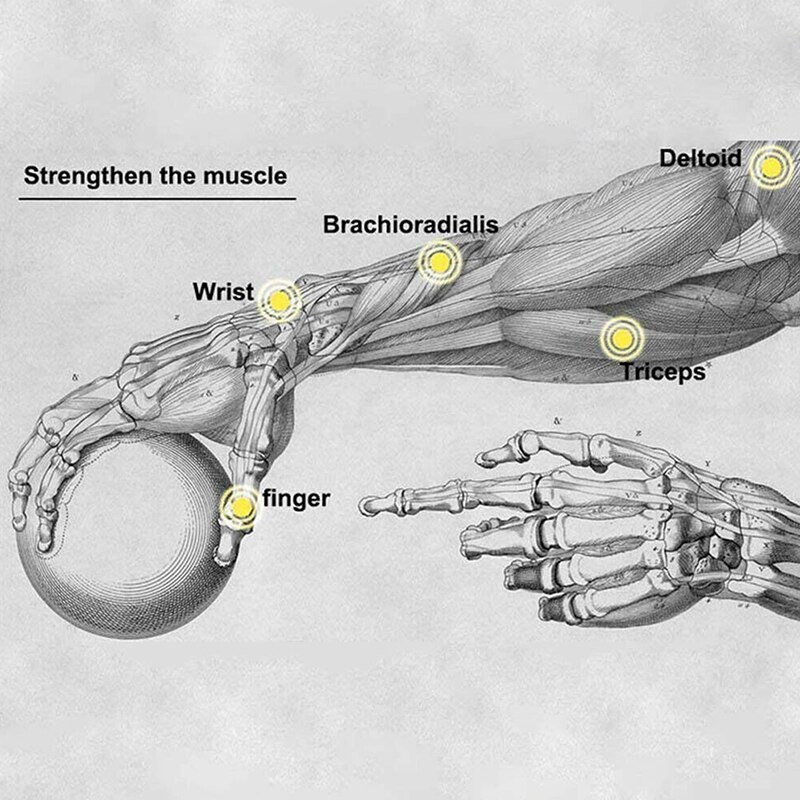 Potenciador de muñeca, agarre giratorio, fuerza para ejercitar músculo, relajación, giroscopio LED, agarre giratorio, entrenador de fuerza, equipo de Fitness