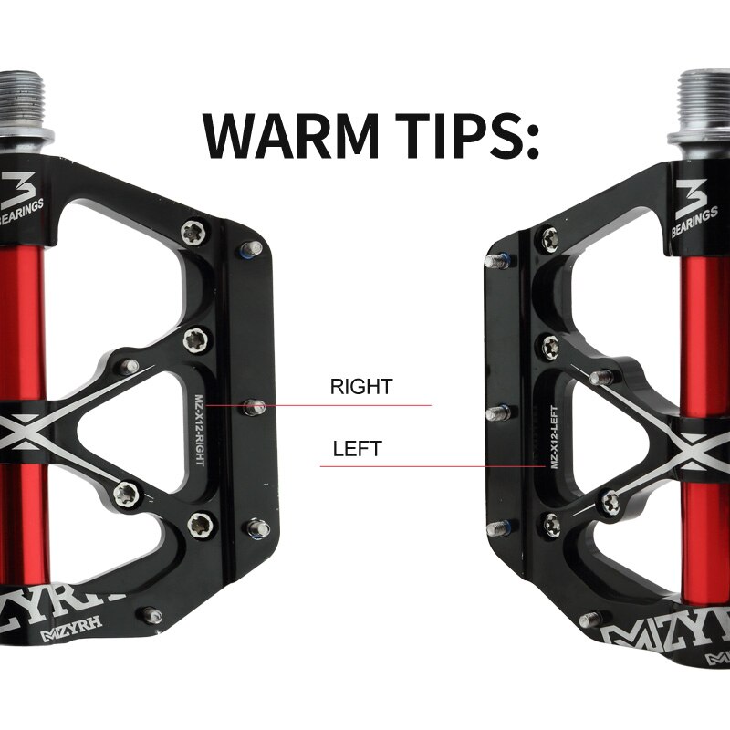 Bicycle Pedals 3 Bearings MTB Anti-slip Ultralight Aluminum Mountain Road Bike Platform Pedals Cycling Accessories