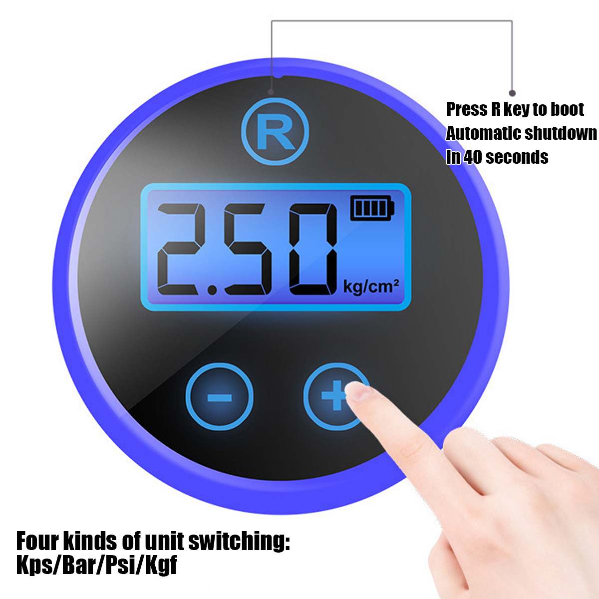 2000mAh 150PSI Battery Air Compressor Car Portable Automatic Automobile Compressor LCD digital Boat Pump De Aire Compresseur