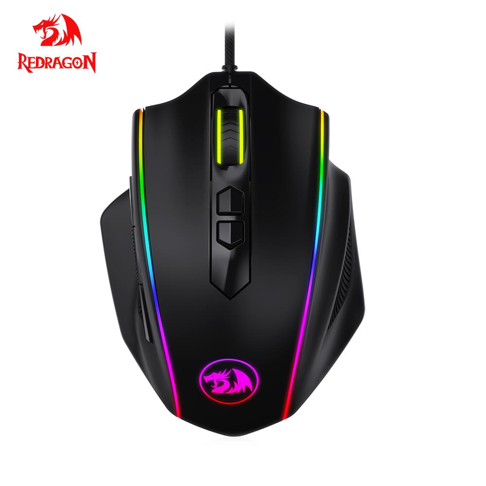 Redragon Vampire M720 RGB Vampire USB Wired Gaming Mouse 10000 DPI 8 buttons mice Programmable ergonomic For Computer PC Gamer