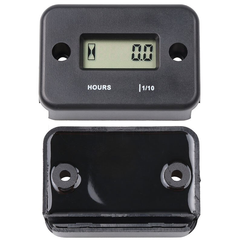 Waterproof Inductive Digital Hour Meter gauge LCD Display Hour meter for Bike Motorcycle ATV Snowmobile Boat Ski Dirt Gas Engine