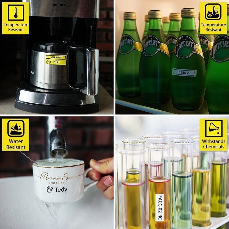 12mm Weiß auf blau SD12B Kompatibel Epson KingJim Etikett Drucker LC-4LWV Laminiert Etikett Bänder Band LC4LWV für LW-300 400