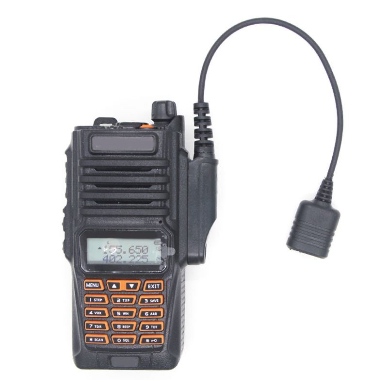 Adaptador cabo baofeng UV-9R plus UV-XR à prova dwaterproof água para 2 pinos adequado para UV-5R UV-82 UV-S9 walkie talkie fone de ouvido microfone