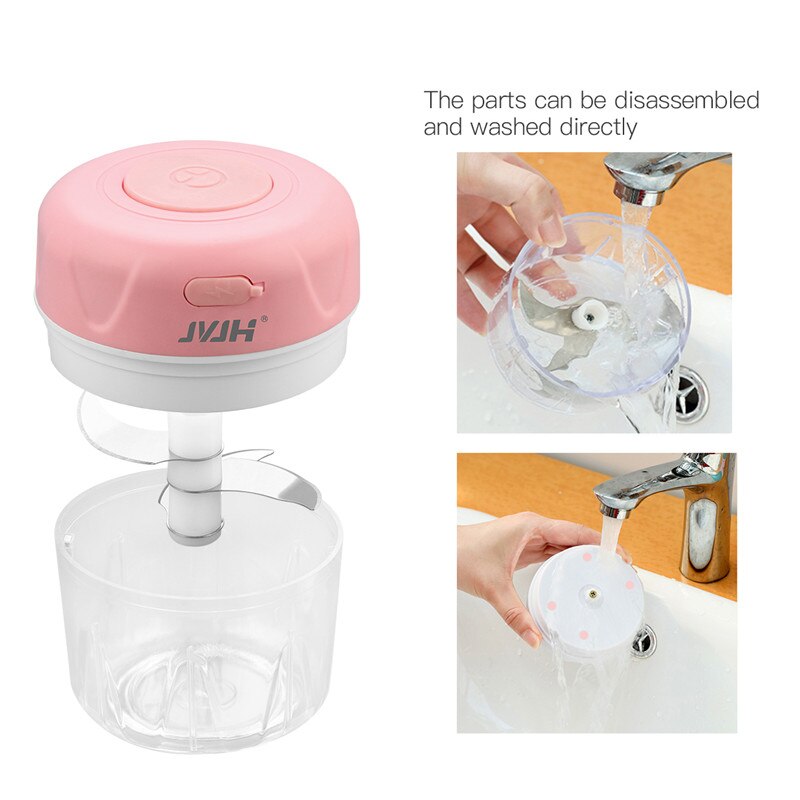 Elektrisk mini køkken grøntsagshakker mad hvidløg frugtskærer kværn hakker hakker kødknuser presse foodprocessor 50