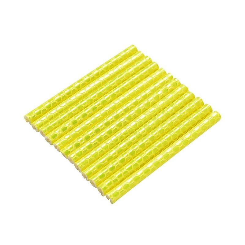 12 stk sykkel fargerik reflekterende eikerring utendørs stripe farge ridewire hjul varselrør eiker kantlist kort cli  u7 e 6