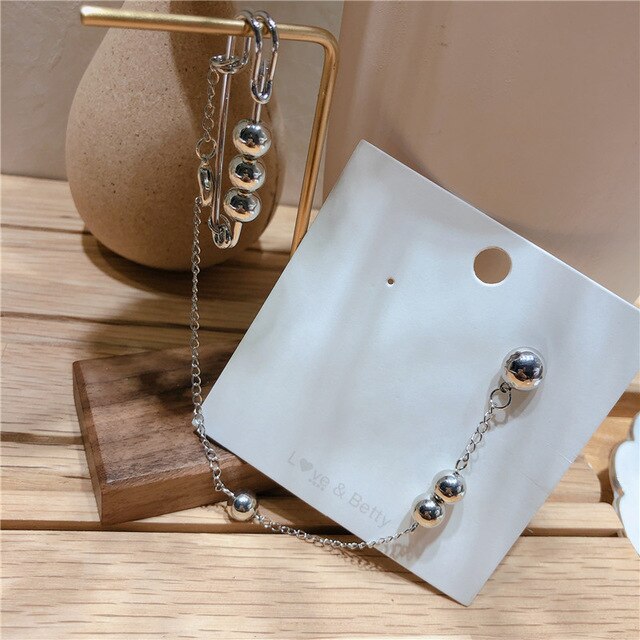 Huanzhi guld sliver färg metall ear cuff örhängen utan piercing geometrisk kedja dubbel cirkel för kvinnor flicka smycken: 5 ett stycke