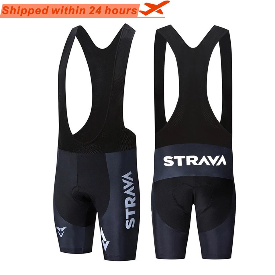 Strava Pro Team Fietsen 19D Gel Pad Bib Shorts Mtb Quick Dry Ademend Gewatteerde Sport Fiets Wear Fiets licra