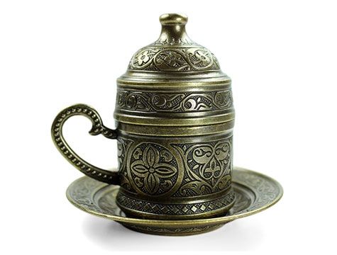 Copper Turkish Tea Coffee Espresso Cups Set Anatolian Arabic Coffee Cups Set Ottoman Tea Sets MADE IN TURKEY