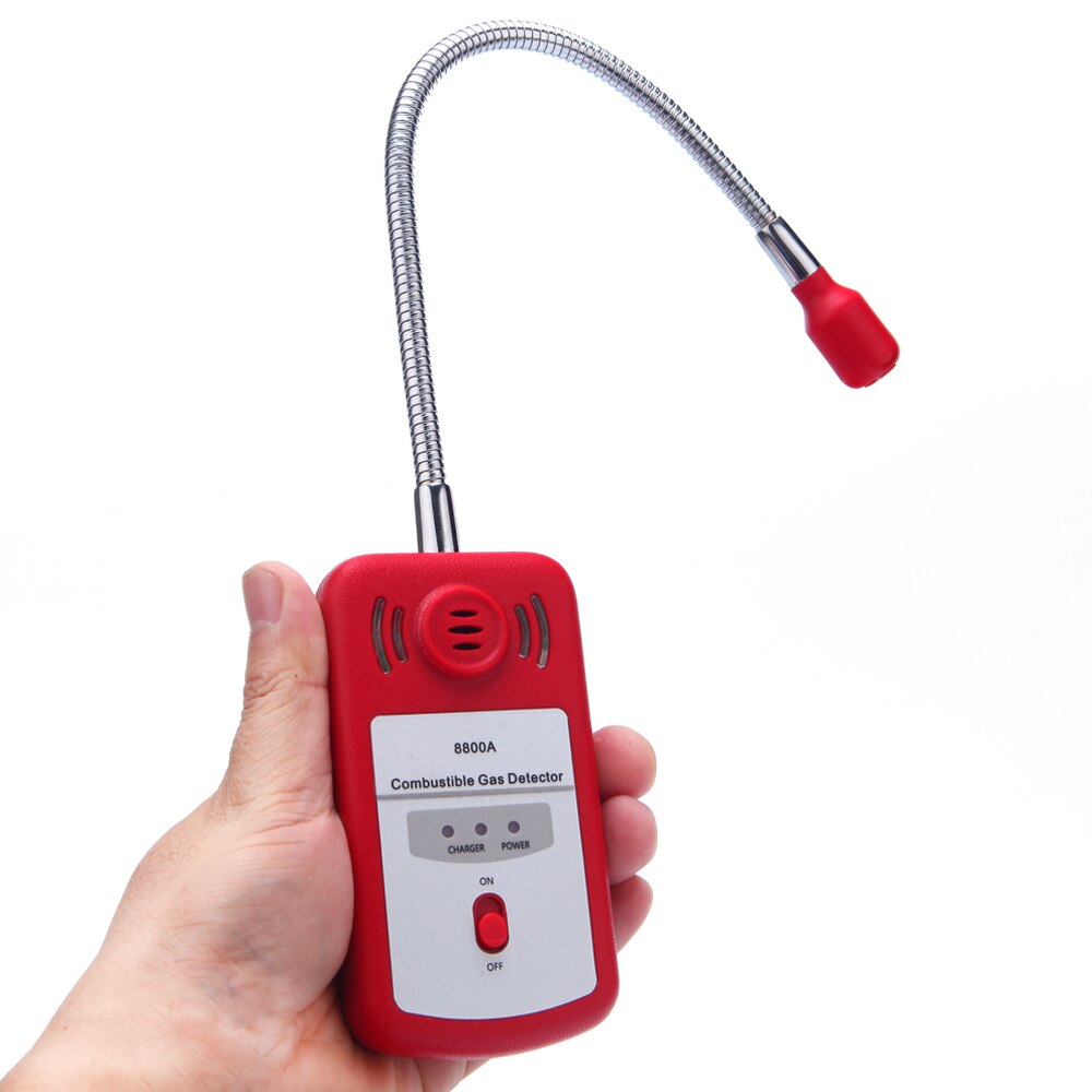 Gevoelige Nuttig Gas Analyzer Brandbaar Gas Detector Draagbare Gaslek Locatie Bepalen Tester met Geluid-licht Alarm
