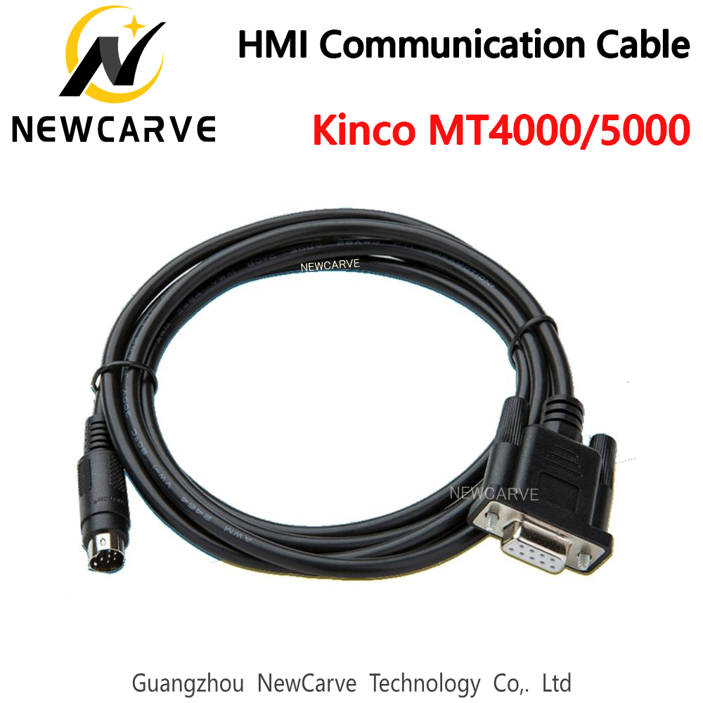 Kinco  mt4000/5000 hmi touch screen tilslutte plc program kabel kommunikation mellem plc og hmi newcarve