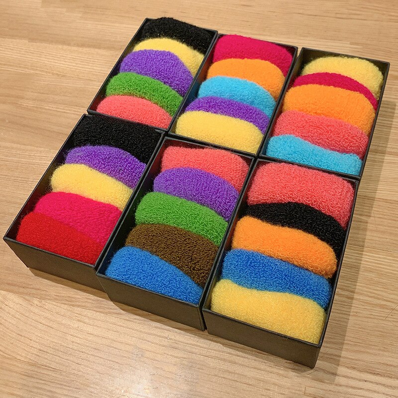 10Pcs Vrouwen Basic Elastische Haarbanden Bold Chouchou Paardenstaart Houder Hoofdband Kleurrijke Rubber Haarbanden Mode Haaraccessoires