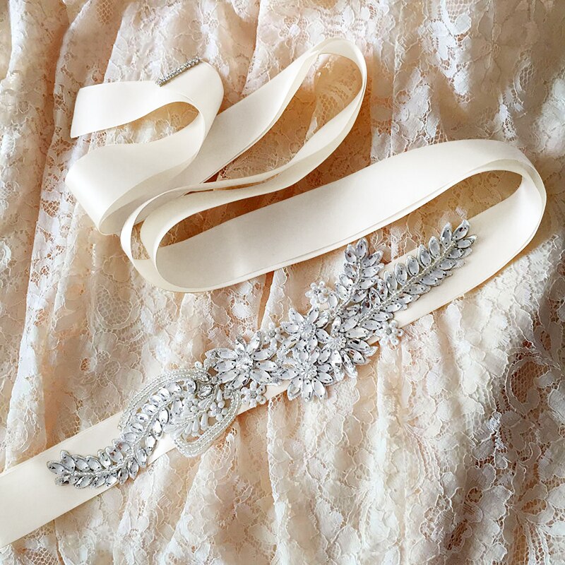 Di alta Qualità di Cristallo Cinture Da Sposa in Raso con Strass Cintura Abito Da Sposa con perla nozze Accessori nuziale nastro fascia Cintura