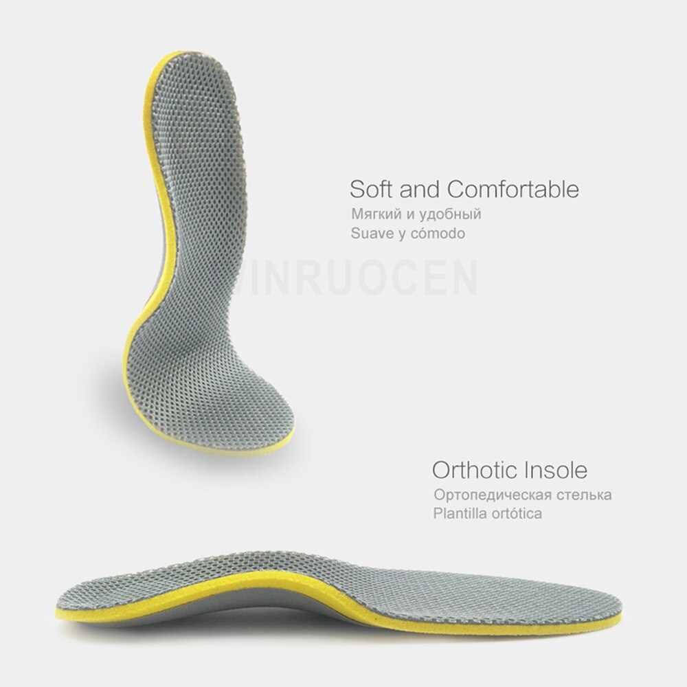 Komfortabel orthotics ortopedisk flat fot innleggssåler bue støtte for menn kvinne sko støtdemping sports innleggssåler pads