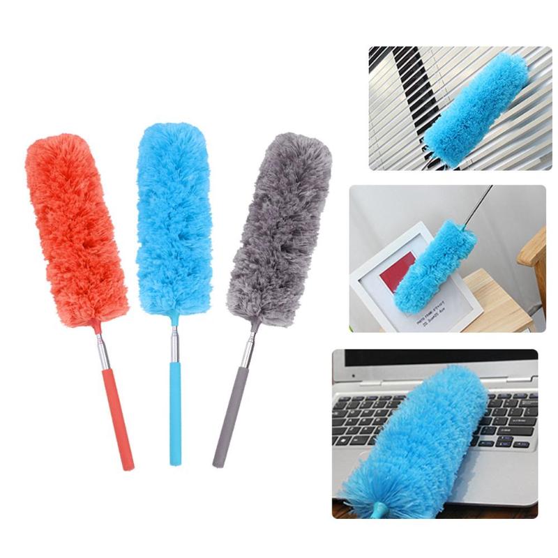 Telescopic Microfibre Duster Extendable Cleaning Home Car Cleaner Dust Handle Dust Mites Portable Dusting Brush Sweep Tool Xmas