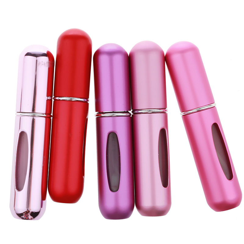 XZJJA Bodem gevulde Mini Parfum Spray Flessen Metalen Shell Spray Verstuiver Draagbare Reizen Parfum Opslag Fles Punten Bottelen