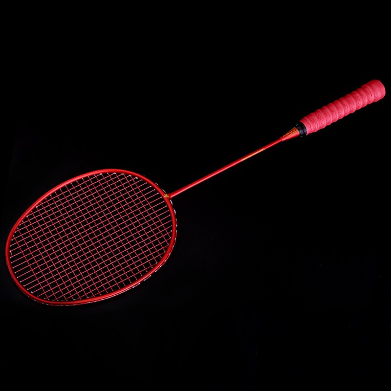 Ultralight 6U Badminton Racket Carbon Portable Free Grips Sports