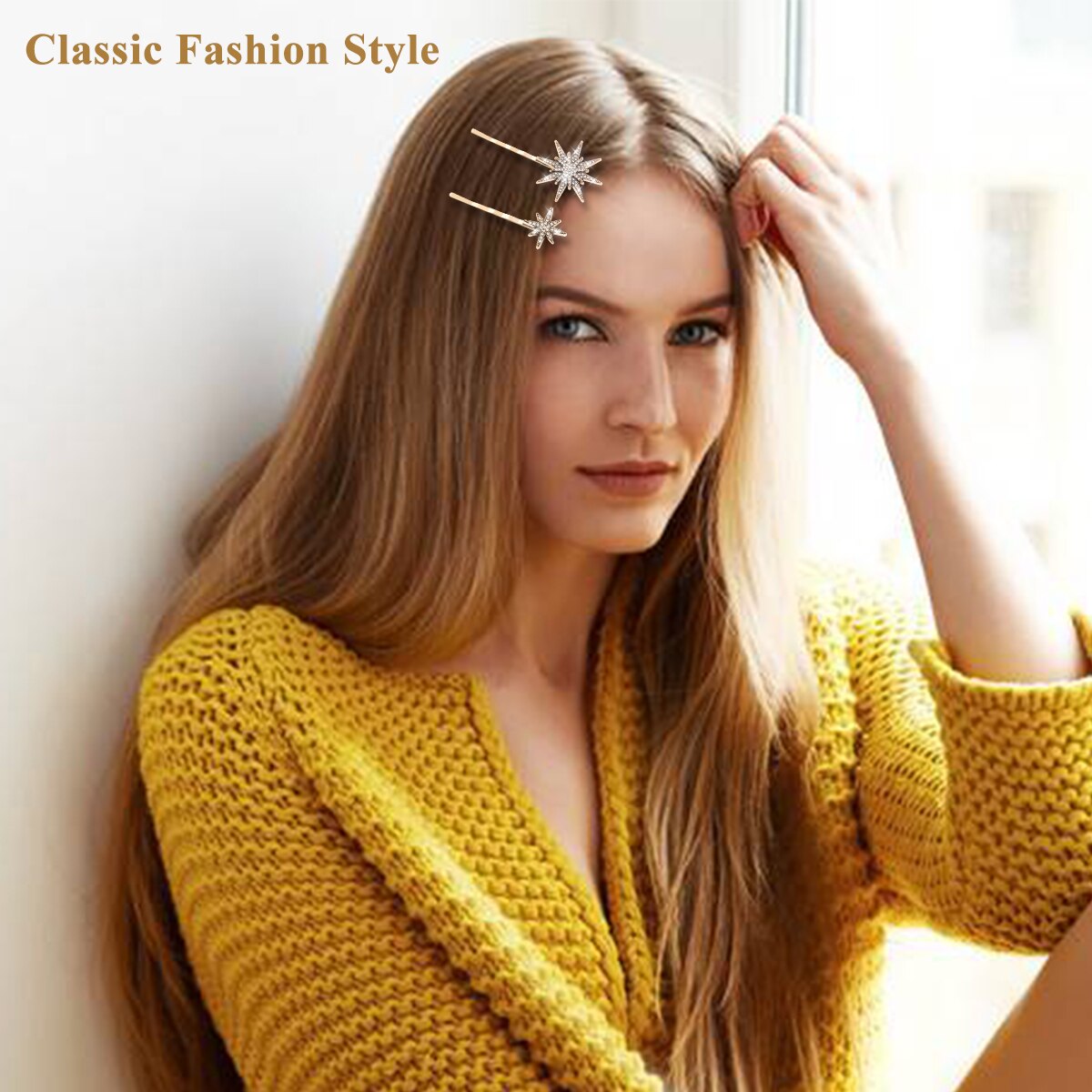 1/2 conjuntos de grampos de cabelo, estrelas e lua, presilhas para cabelo, acessórios de moda para mulheres e meninas, ferramenta bonita para penteados