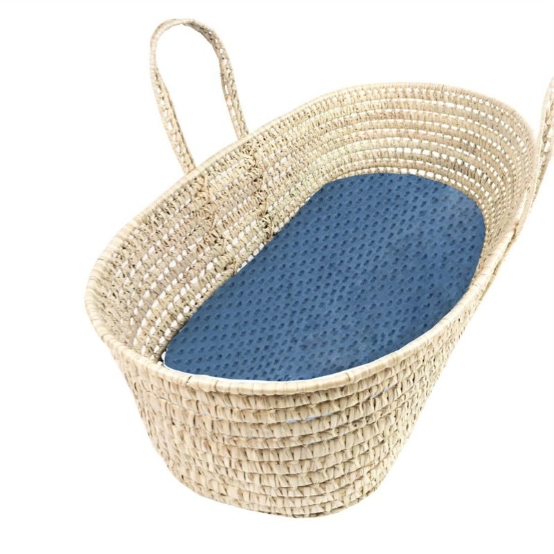 Bassinet lakan minky dot lakan supermjukt andningsbart flexibelt för vagga moses korg