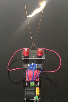 Arco escalera de Jacob de alta tensión experimento DIY experimento Kit bobina de Tesla experimento de Física geek juguete ZVS de fuente de alimentación de 24V