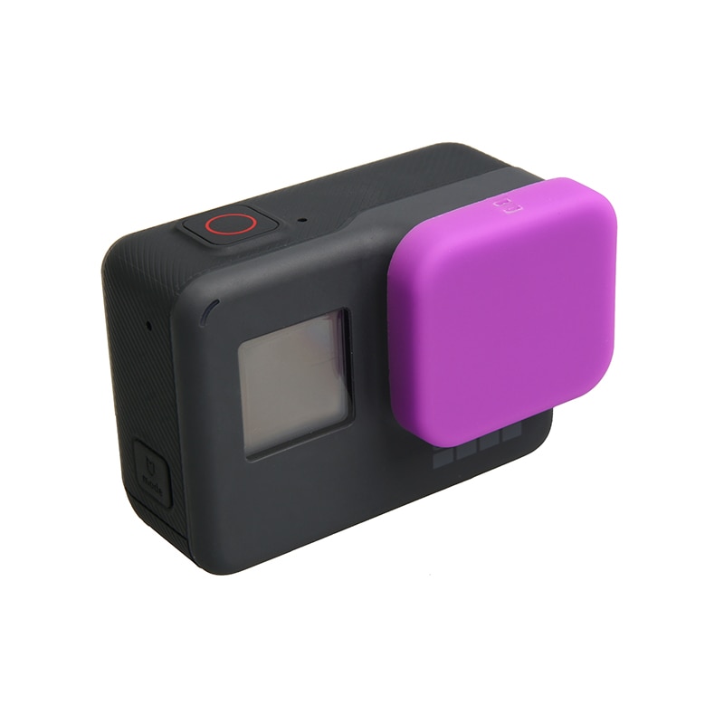 Behuizing Case Zachte Siliconen Beschermende Zwart Lens Cap Cover Voor GoPro 4K HERO 5 6 7