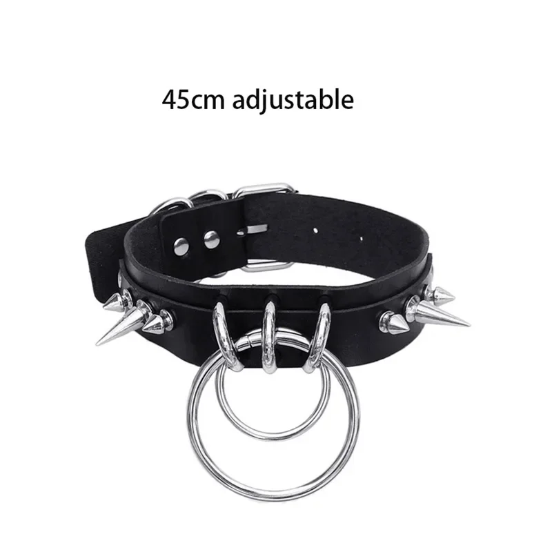 Harajuku Chocker Sexy Heart Lock Key Rivets Black Goth Punk Chokers Gothic Choker Naszyjnik dla kobiet Hip Hop Bondage Cosplay