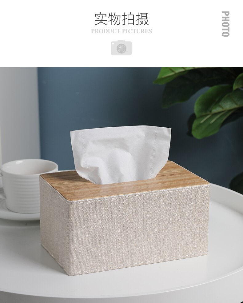 black wood tissue box square vintage reusable tissue box container retro Servilletas De Papel napkin dispenser EA60ZJ