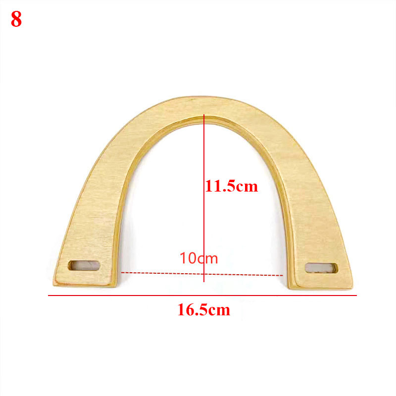 Torba drewno okrągłe torebka uchwyt wymiana DIY torebka uchwyt pierścień dodatki Handmade modne torby uchwyt nowy projekt Harajuke Hot: 15