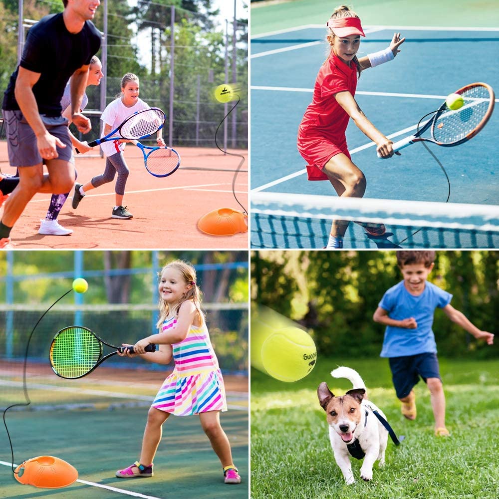 Tennis Training Device with Ball Single Training Device Practice Self-Duty Tennis Self-learning Rebound Device Sparsring Device