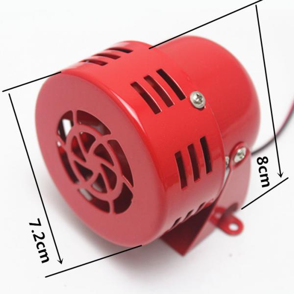 Alarme et klaxon de sirène en métal | Vintage, rouge Style 1950s 12v Air Raid, alarme à moteur réel, sécurité de Police