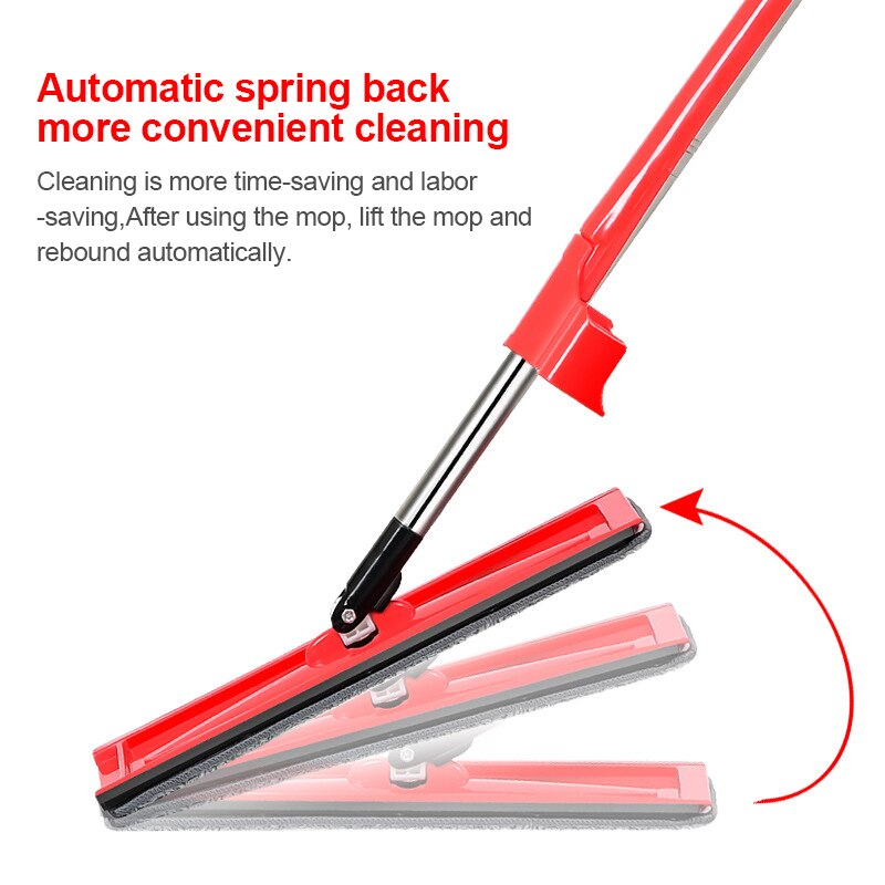 Flat Squeeze Mop Household floor tile mop flat Household floor tile mop flat dry and wet lazy flat mop