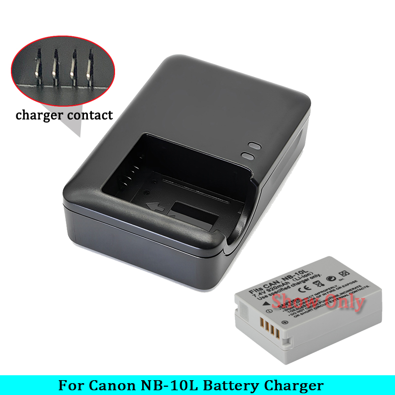 Chargeur CB-2LCC CB-2LCE pour batterie NB-10L IL PowerShot SX40 HS ; SX50 HS ; SX60 HS ; G1X ; G3X; G15; CB-2LC pour appareil photo G16