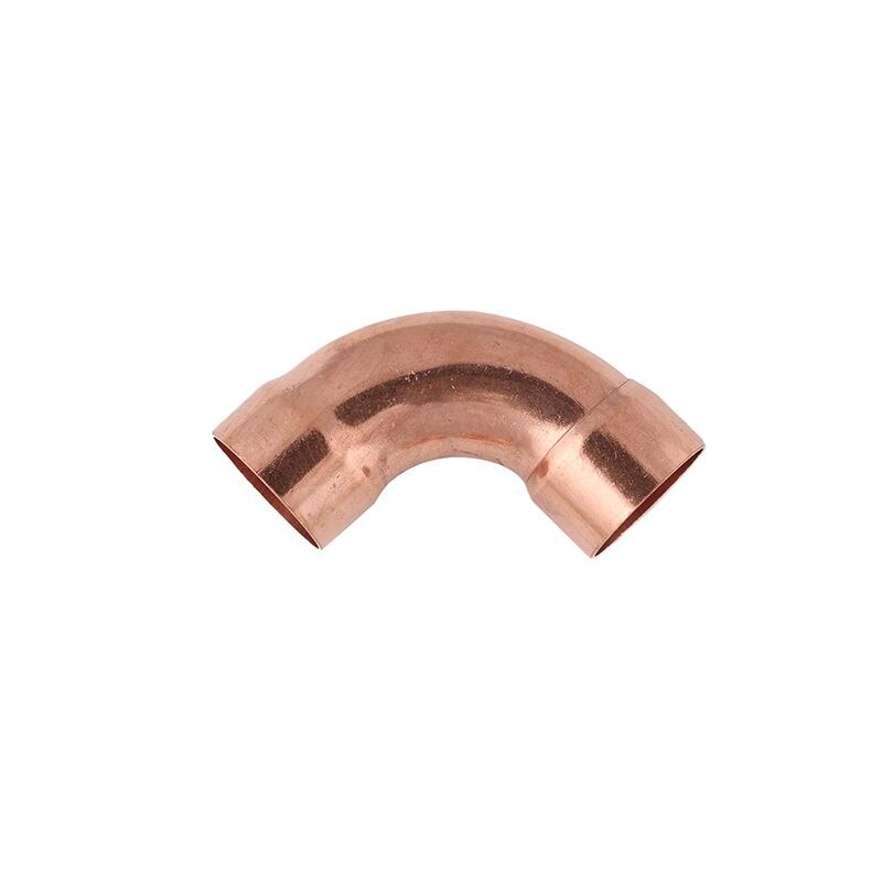 9.52mm - 50.8mm Copper Welding Pipe Fitting Big R Equal Elbow Double Socket Connector for Air Conditioning Refrigeration