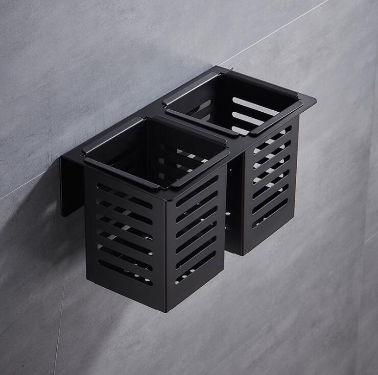 Shelf 304 Stainless steel wall-mounted chopsticks chopsticks drain rack chopsticks cage household kitchen spoon storage 9247K