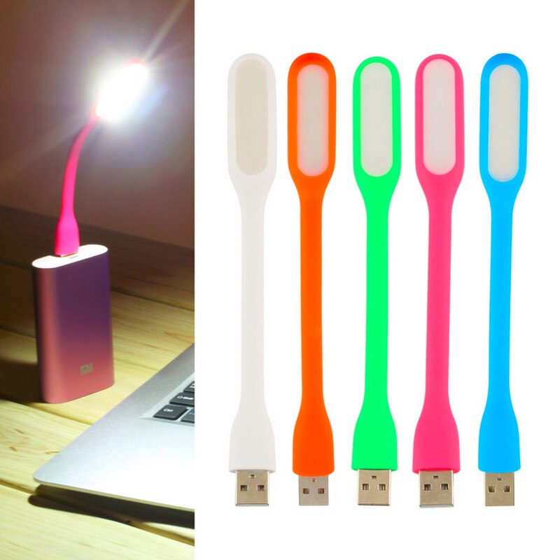 Ventilatore USB creativo Mini ventilatore portatile flessibile e lampada a LED USB per Xiaomi Power Bank e Notebook Gadget estivi