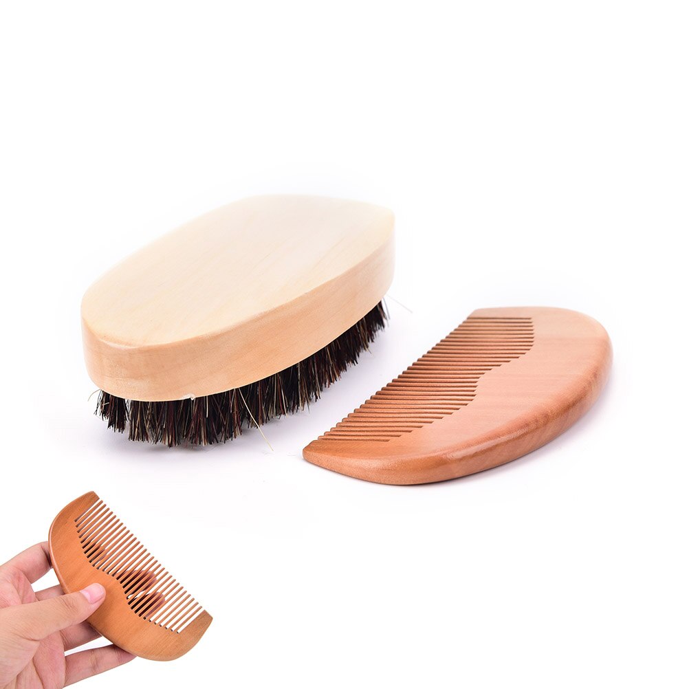 1Pc männer Rasieren Pinsel Holz Griff Natürliche Schwein Auf sterben Haar Pinsel Gesichts Bart Reinigung Barbier Salon Gerät werkzeuge