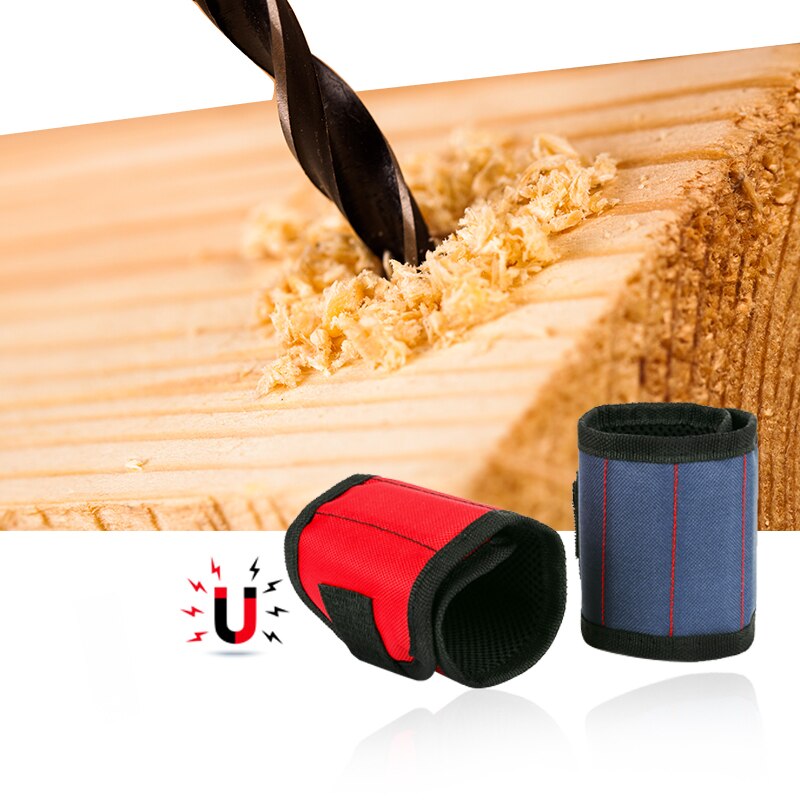 Magnetic Wristband Portable Tool Bag Magnet Electrician Wrist Tool Belt Screws Nails Outillage Garage Toolbox For Repair Tool