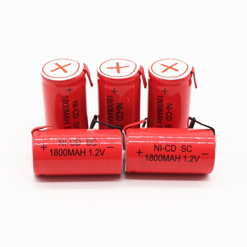Fikida SC 18650 battery subc battery rechargeable nicd battery replacement 1.2 v accumulator 1800 mah power bank