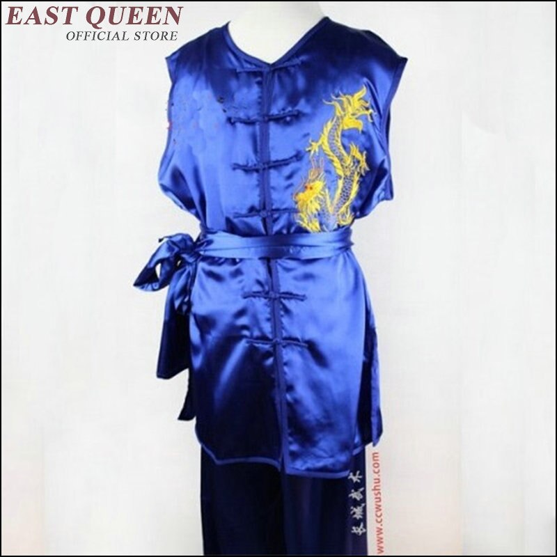 Kung fu suit oriental mens clothing wing chun clothing bruce clothes shaolin clothing kungfu 2 piece set AA3467: 2 / XXL