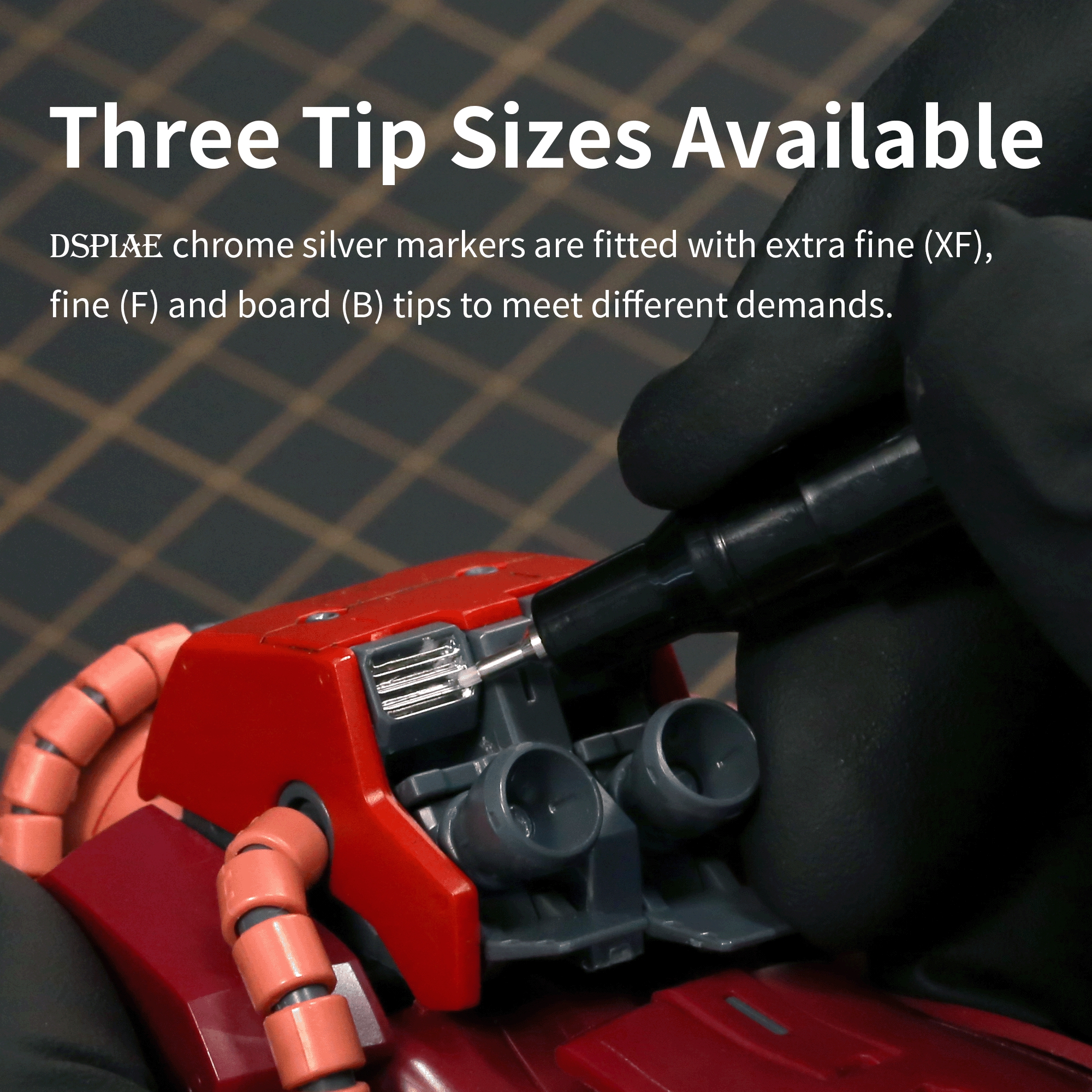 DSPIAE Chrome Silver Markers Thick / Fine / SuperFine