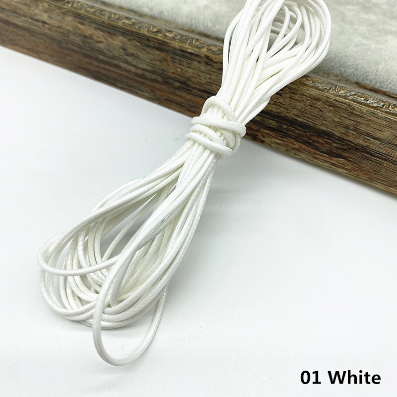5 yards 1.5mm Waxed Thread For DIY Jewelry Making Thread String Rope String Leather Sewing Hand Wax Stitching For Arts Crafts