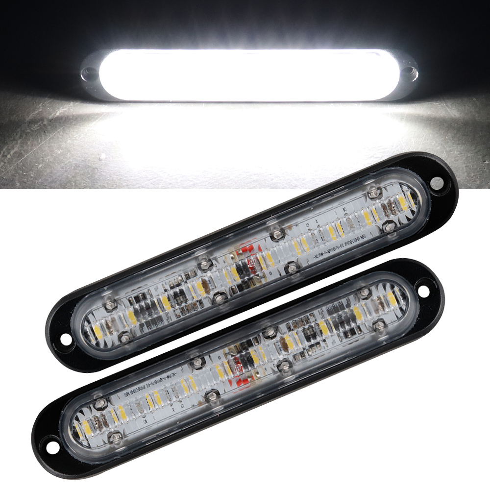 Luces de iluminación auxiliares LED para luces de freno de coche tira de iluminación ambiental automática SUV ATV camión lámpara de señal de marcha atrás ámbar blanco