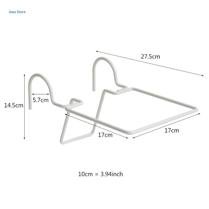 Garten Liefert Hängen Pflanzen Halterung Balkon Blumentopf Gestell Außen Geländer L5Ihr