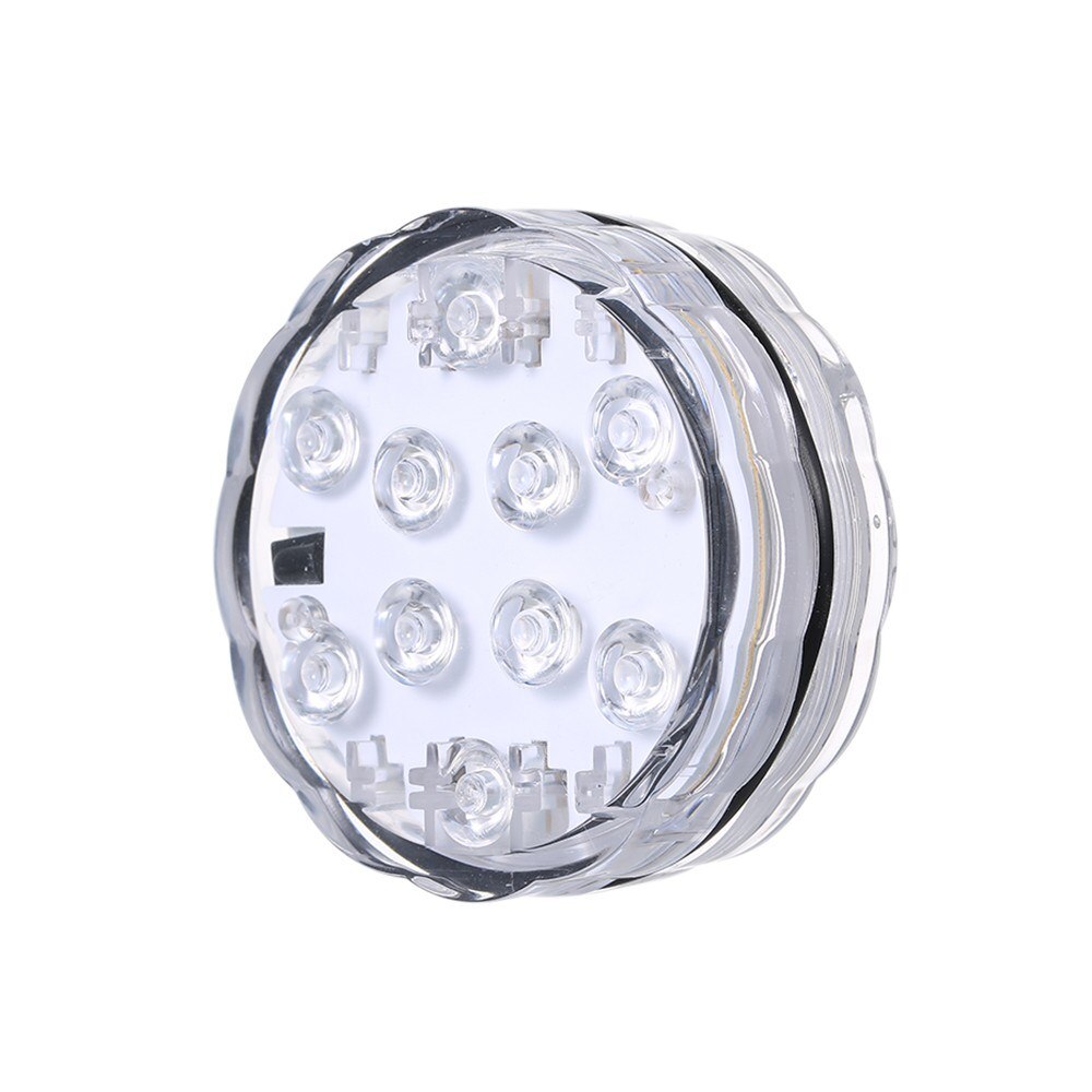 10 Led Remote Controlled RGB Submersible Light Battery Operated Underwater Remote Control Underwater Lamp