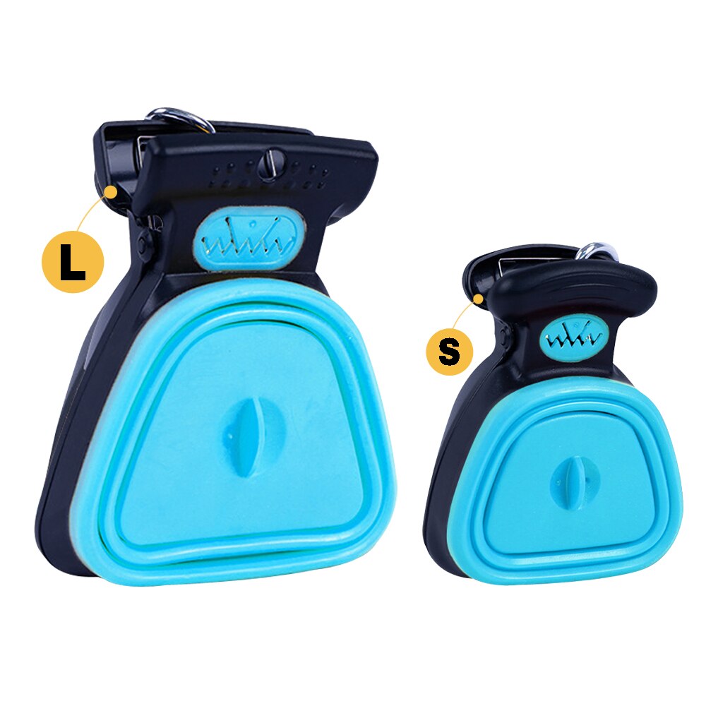 Portable Dog Pooper Scooper Pet Outdoor Travel Scoop Dog Waste Pick Up Tool Poop Bags Pet Waste Garbage Bags Pet Accessories